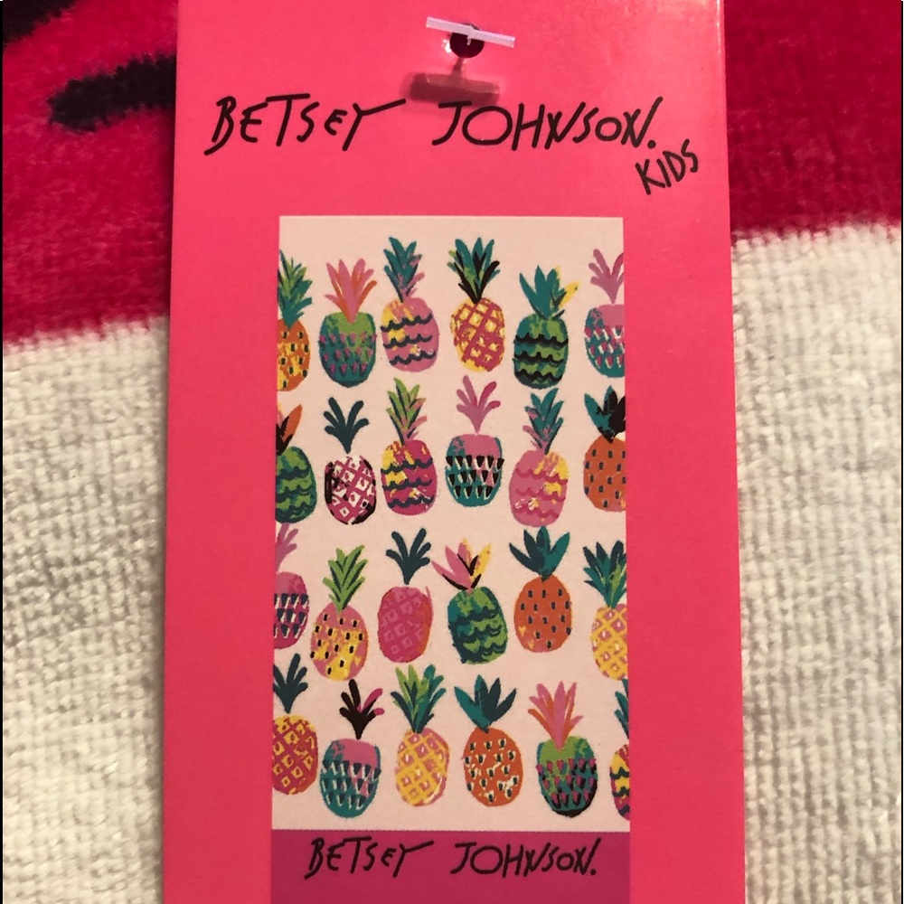 NWT•Betsy Johnson for Kids Pineapple print beach T